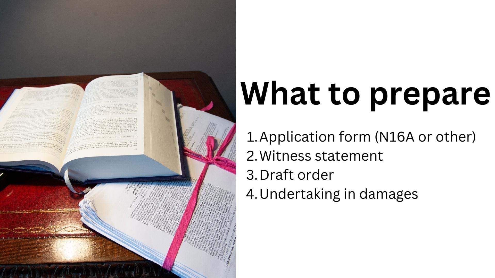 Injunctions - a checklist - 5 Pump Court